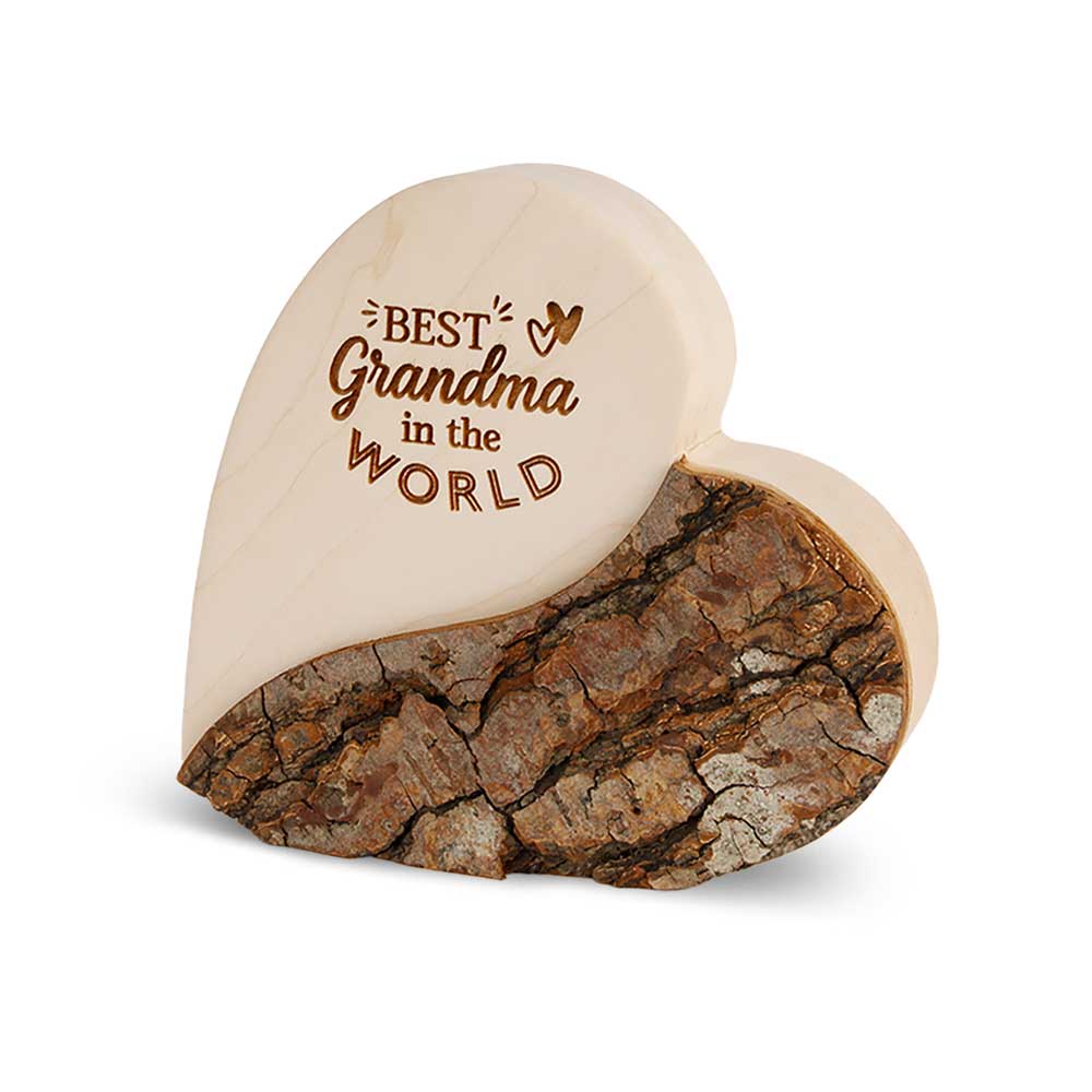 Rindenherz Yin-Yang Gr. 2: "Best Grandma in ..."