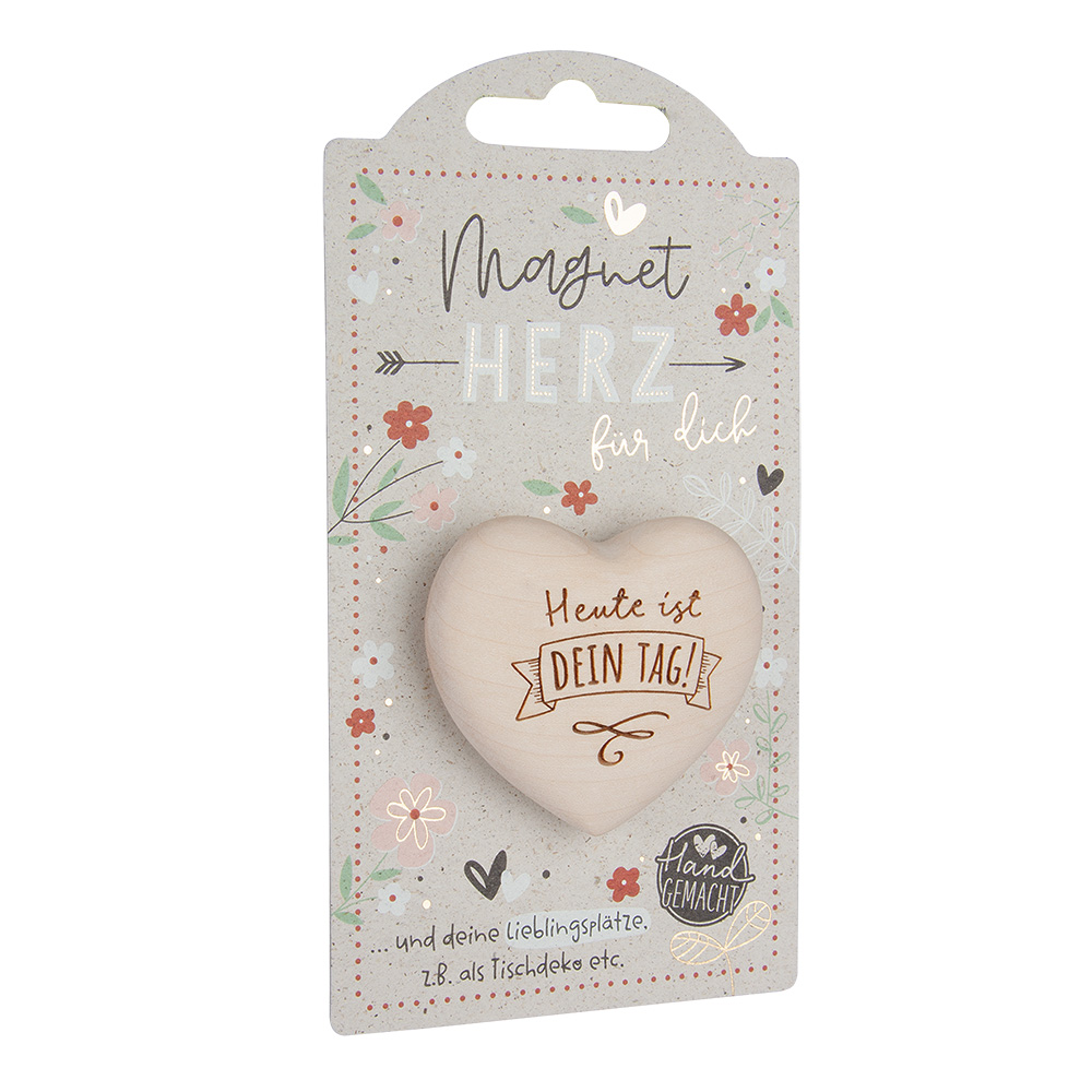 LovelyHearts - mit Magnet: "Heute ist dein Tag!" LovelyHearts - mit Magnet: "Heute ist dein Tag!"