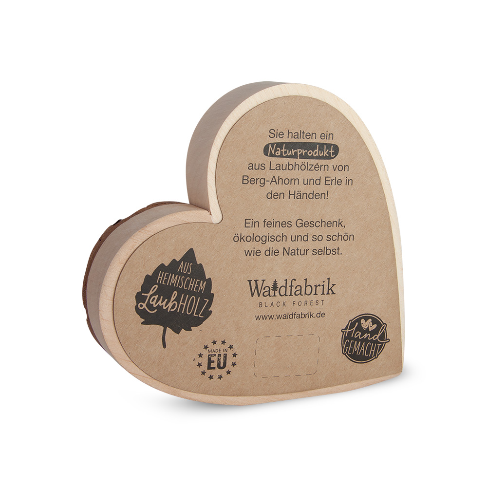 Rindenherz Yin-Yang Gr. 2: "Das Glück kommt..." Rindenherz Yin-Yang Gr. 2: "Das Glück kommt..."