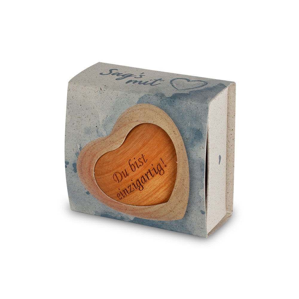 Herz symmetrisch Gr. 1: "Du bist einzigartig!" Herz symmetrisch Gr. 1: "Du bist einzigartig!"