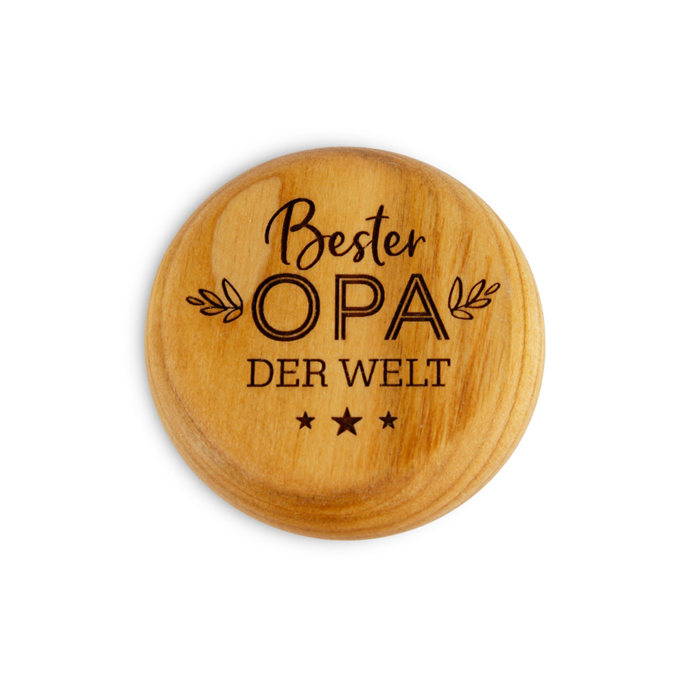 Flaschenöffner, rund "Bester Opa der Welt"