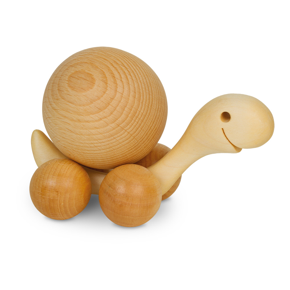 Rollie Schildkröte mit Buchenkugel 6 cm Rollie Schildkröte mit Buchenkugel 6 cm