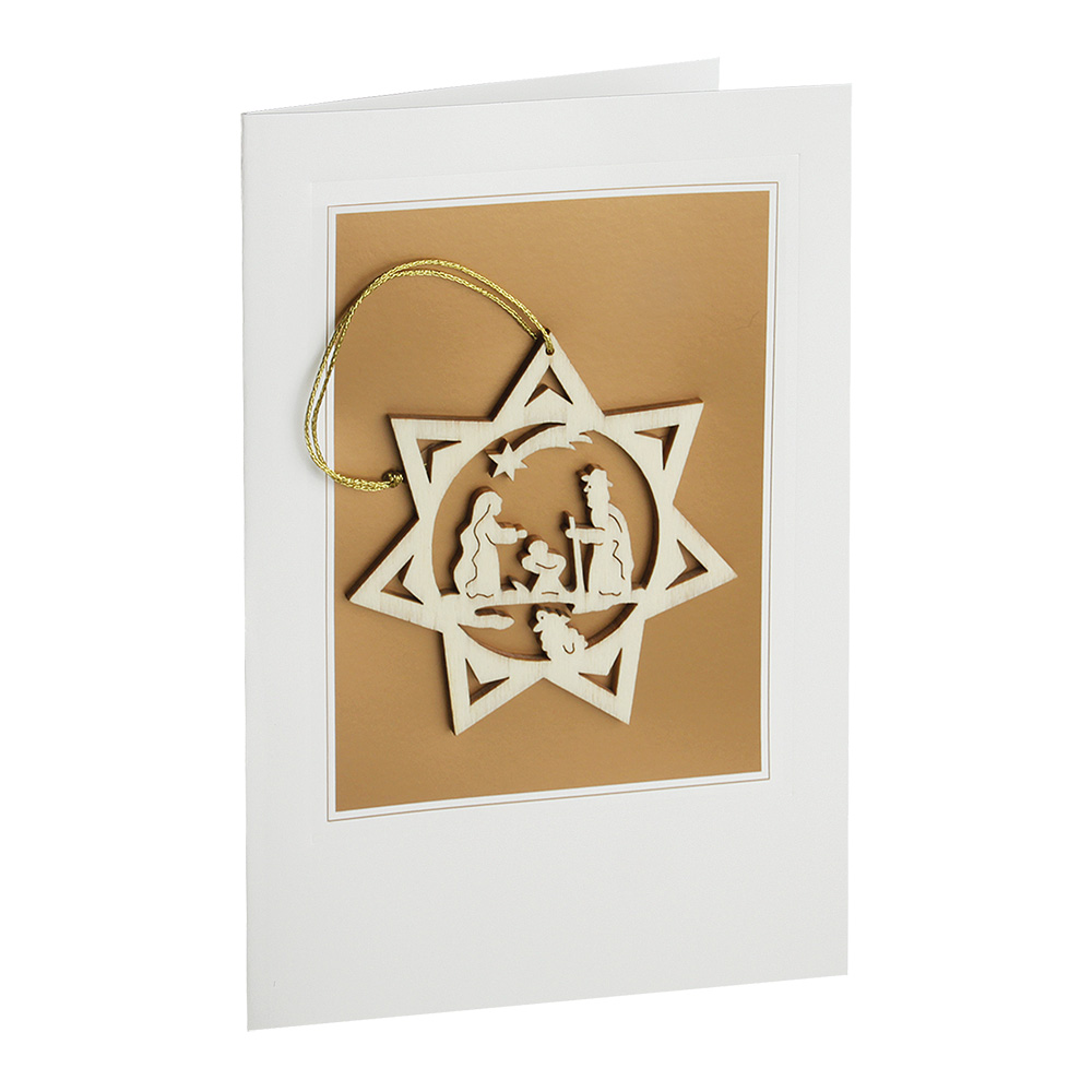 Briefkarte Stern: Maria und Josef Briefkarte Stern: Maria und Josef