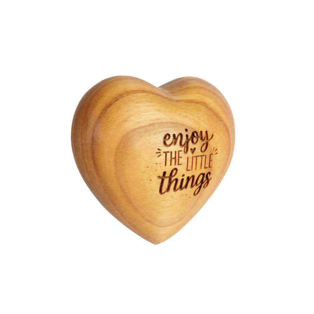 Herz symmetrisch Gr. 1: "Enjoy the little things"