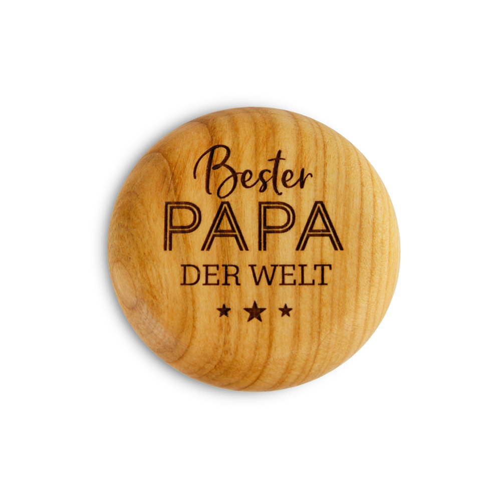 Flaschenöffner, rund "Bester Papa der Welt"