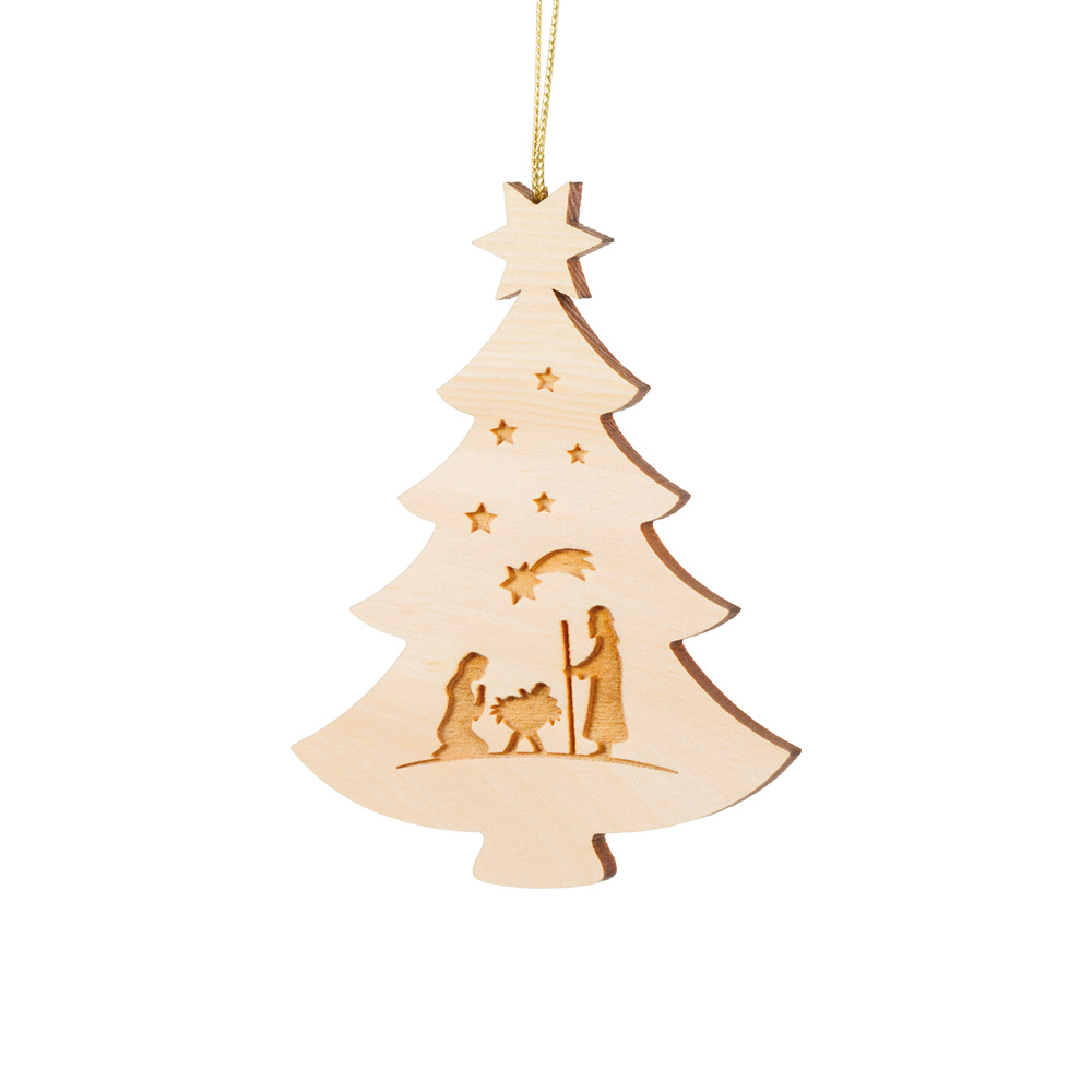 Anh. Zirben-Weihnachtsbaum: Maria und Josef Anh. Zirben-Weihnachtsbaum: Maria und Josef