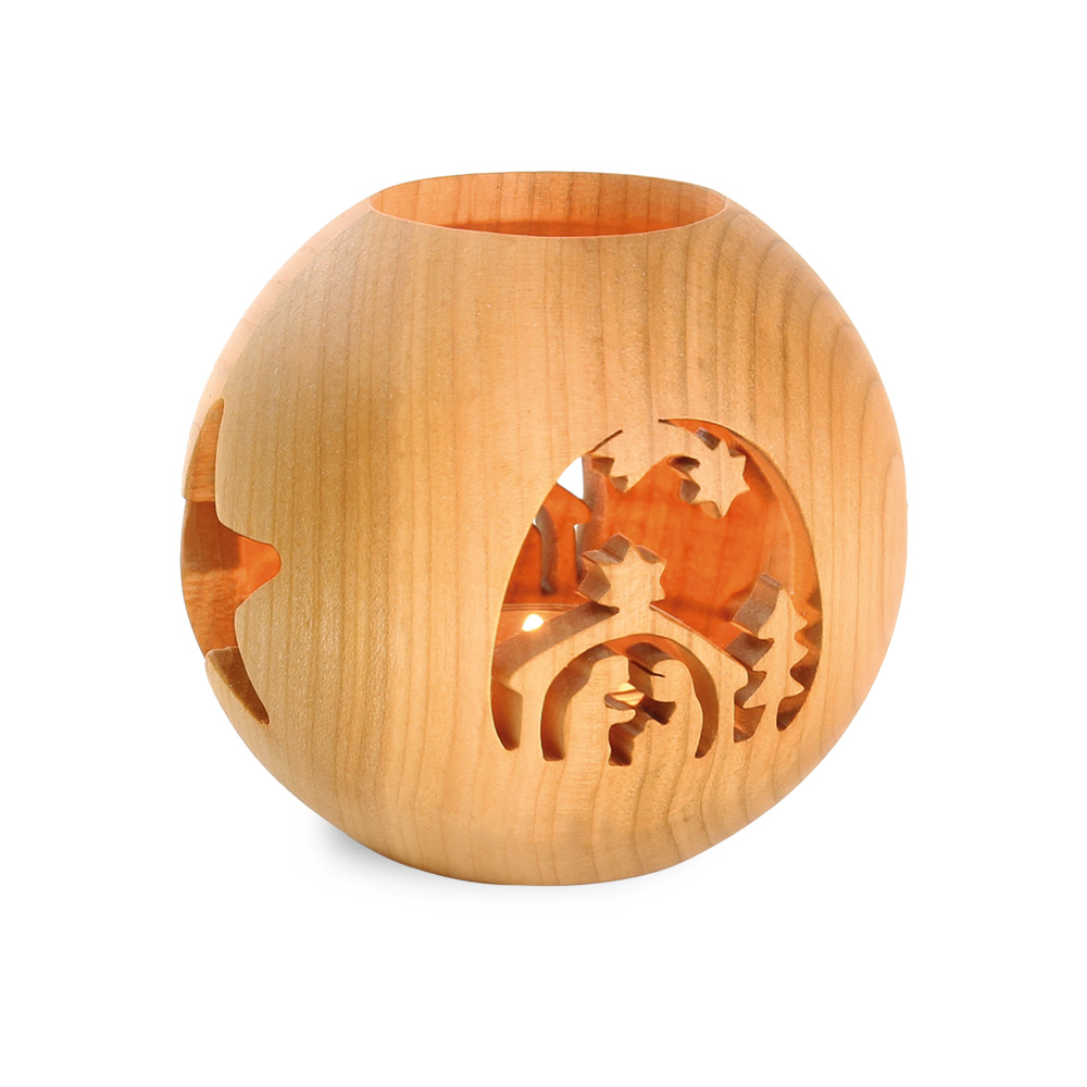 Kugelwindlicht Typ 1 handgesägt: Krippe Kugelwindlicht Typ 1 handgesägt: Krippe