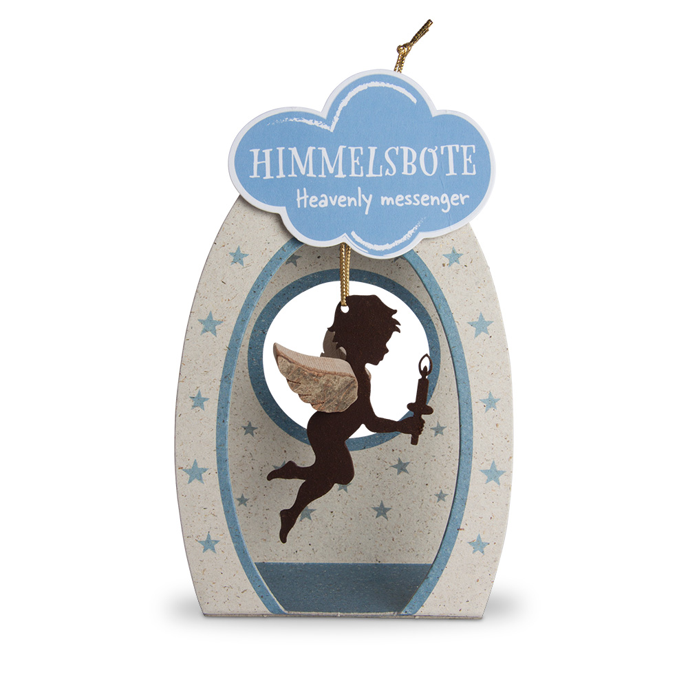 Himmelsbote - Rost-Engel mit Kerze Himmelsbote - Rost-Engel mit Kerze