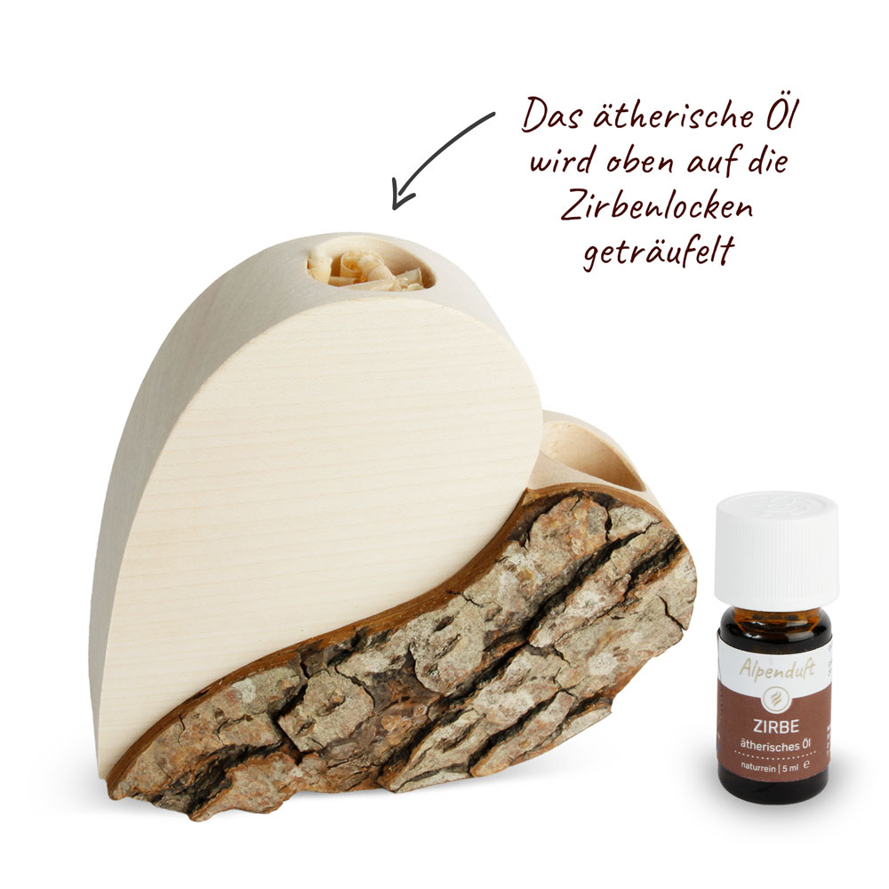 Duftherz Yin-Yang ohne Gravur