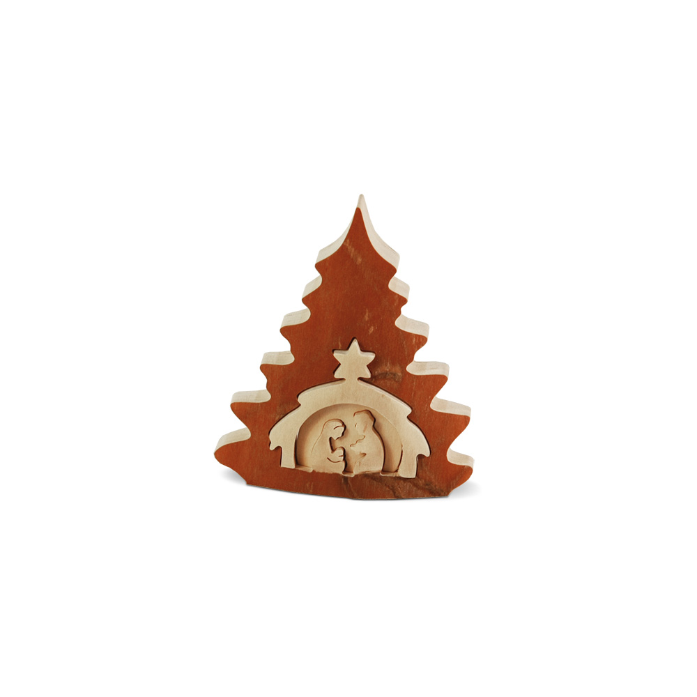 Krippenbild ohne Rinde Gr. 1: Baumkrippe Krippenbild ohne Rinde Gr. 1: Baumkrippe