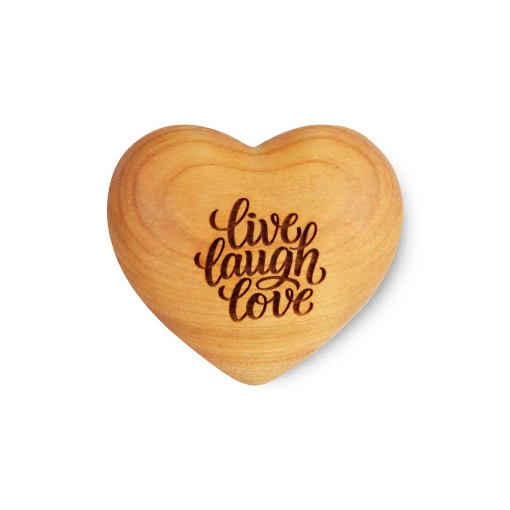 Herz symmetrisch Gr. 1: "live laugh love"