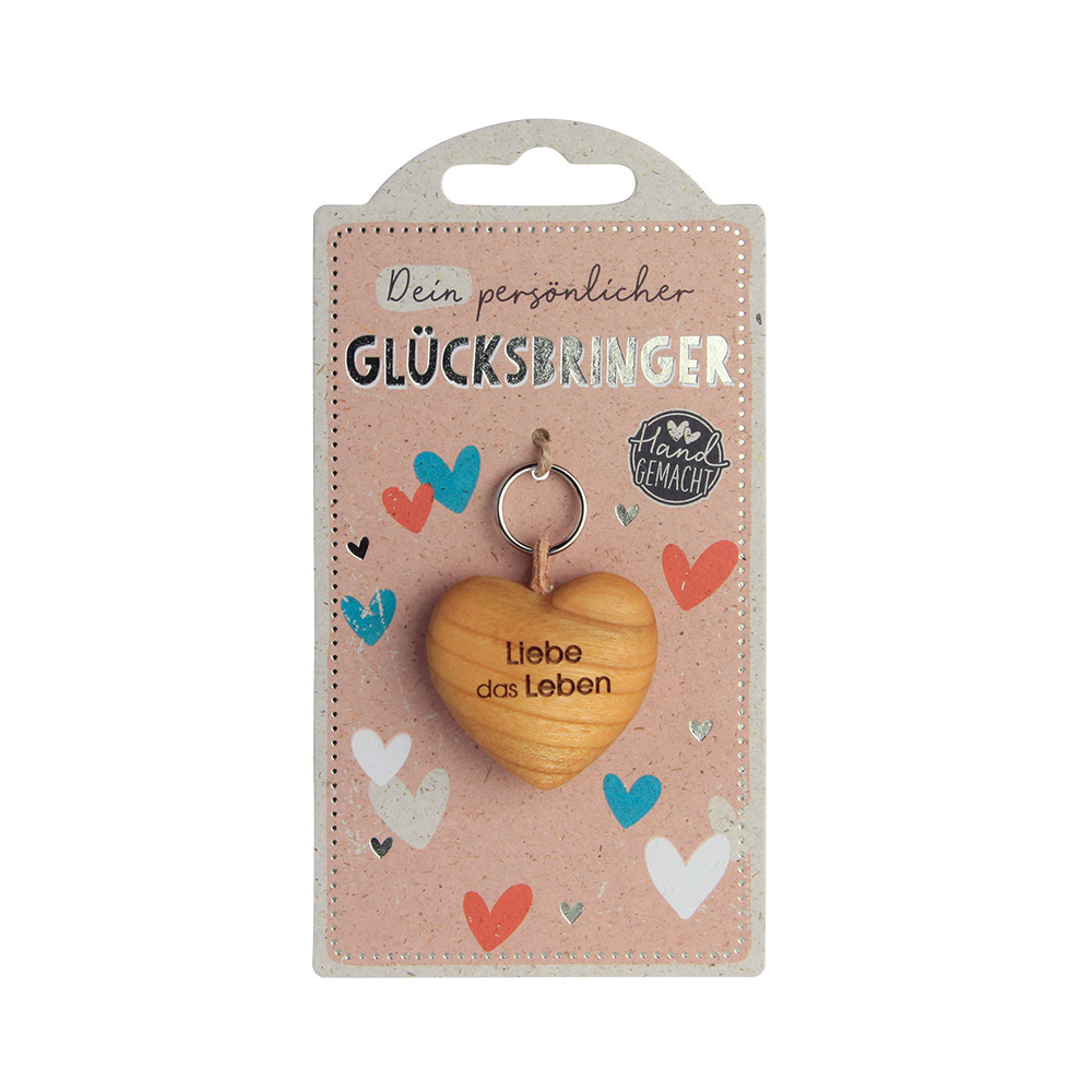 LuckyKeys: Herz flach "Liebe das Leben" LuckyKeys: Herz flach "Liebe das Leben"