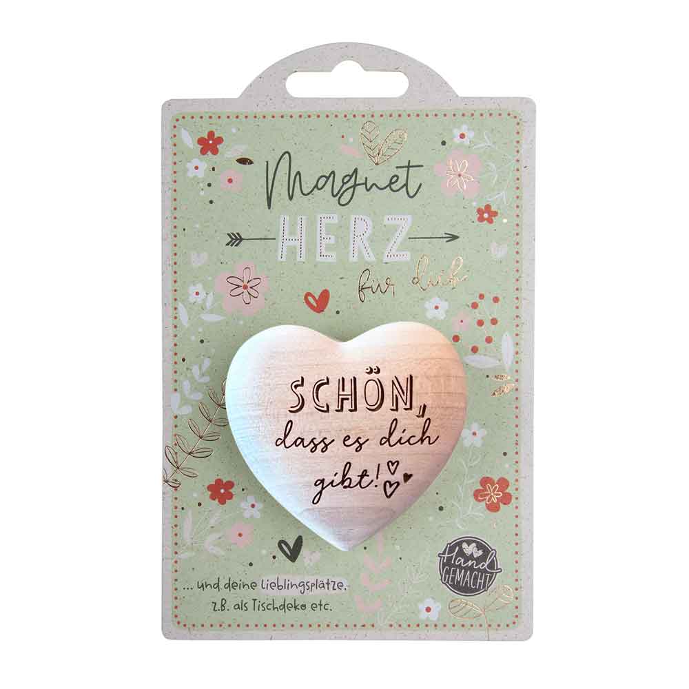 LovelyHearts - mit Magnet: "Schön, dass es..." LovelyHearts - mit Magnet: "Schön, dass es..."