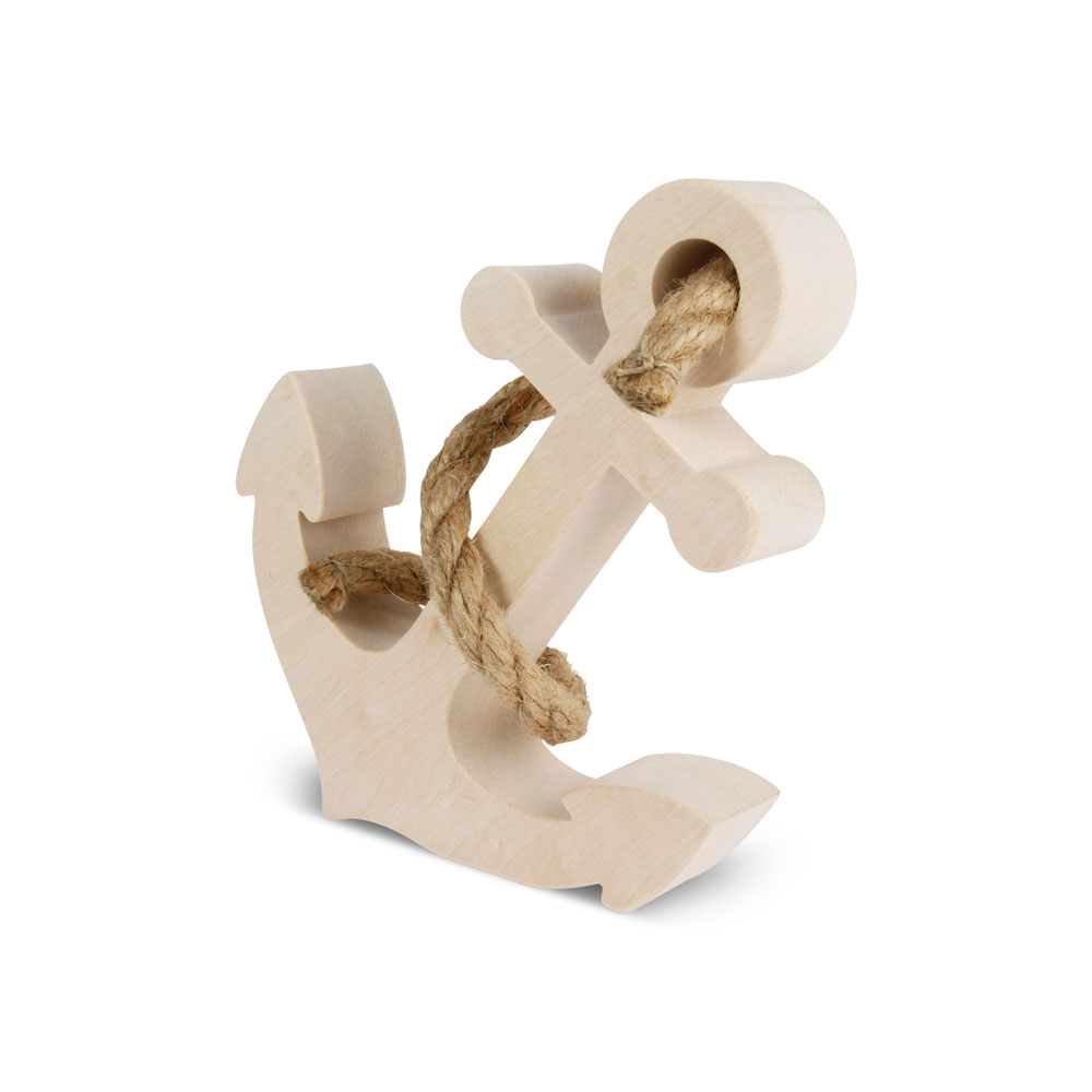 Anker aus Bergahorn mit Seil Anker aus Bergahorn mit Seil