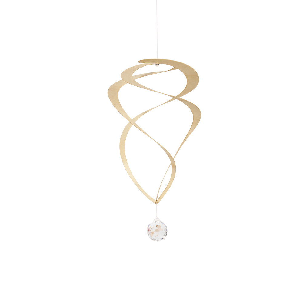 Furnierspirale mit Kristall Typ 1 Furnierspirale mit Kristall Typ 1