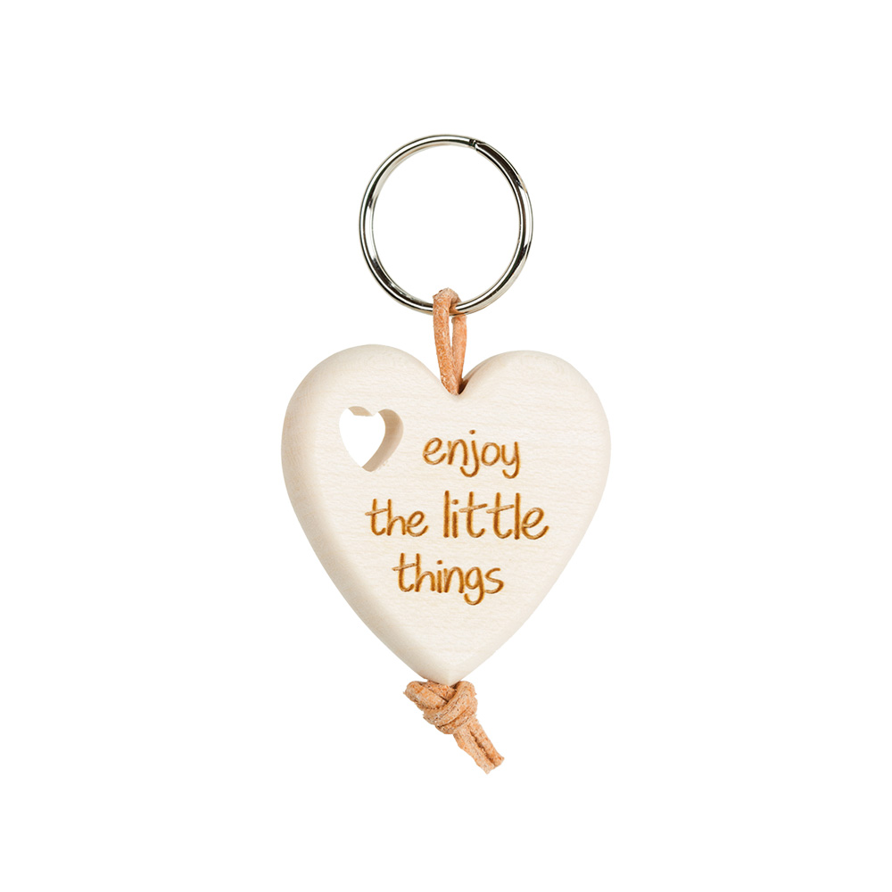 Schlüsselanhänger: Herz "enjoy the little things" Schlüsselanhänger: Herz "enjoy the little things"