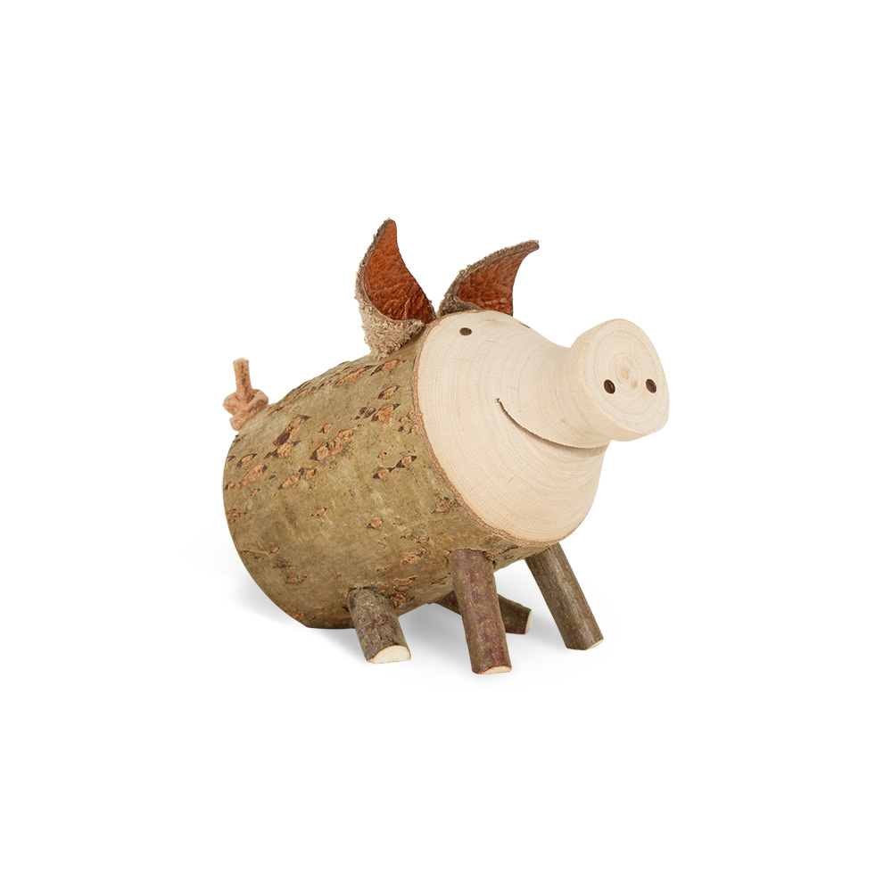 Astholzschwein: Trudie Gr. 2, sitzend Astholzschwein: Trudie Gr. 2, sitzend