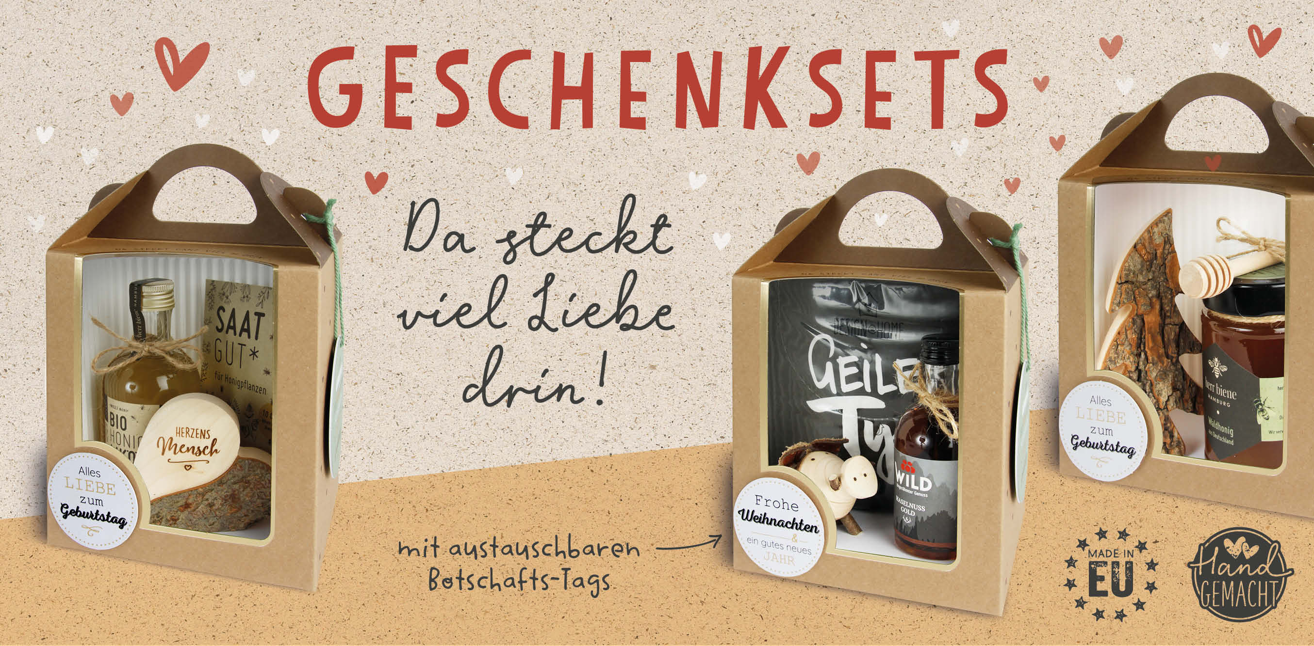 fix und fertig verpackte Geschenksets für jeden Anlass
