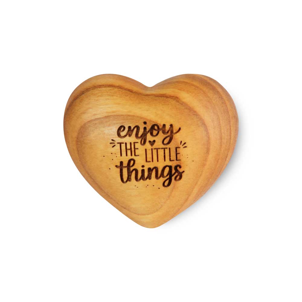 Herz symmetrisch Gr. 1: "Enjoy the little things"