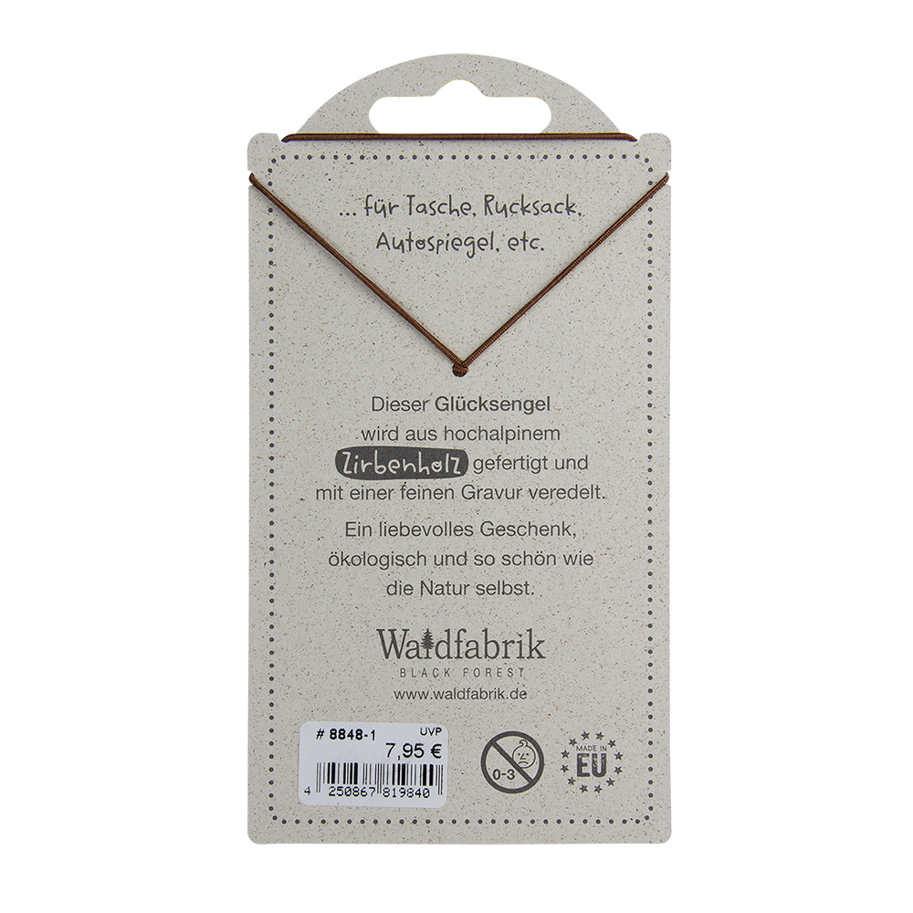 LuckyAngels - Engel aus Zirbe: "Man ist nie zu..." LuckyAngels - Engel aus Zirbe: "Man ist nie zu..."