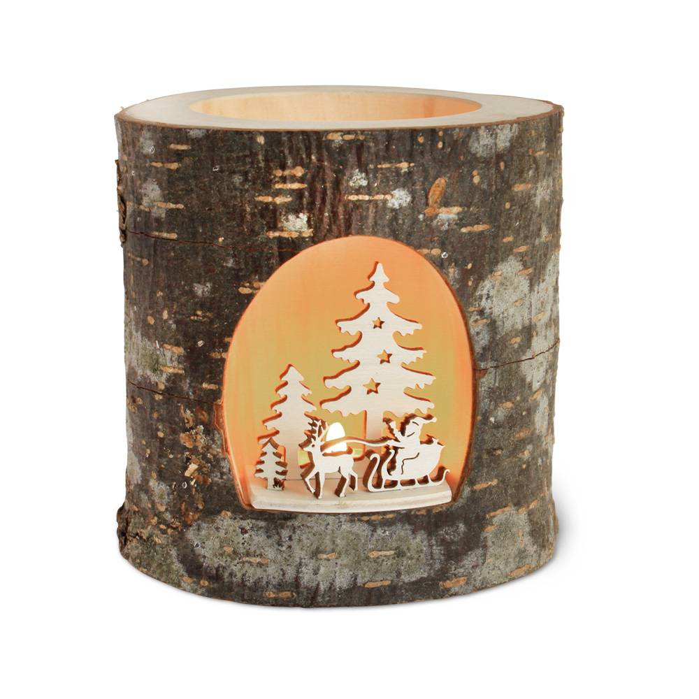 Stimmungsleuchter 3D: Weihnachtsmann mit Schlitten Stimmungsleuchter 3D: Weihnachtsmann mit Schlitten