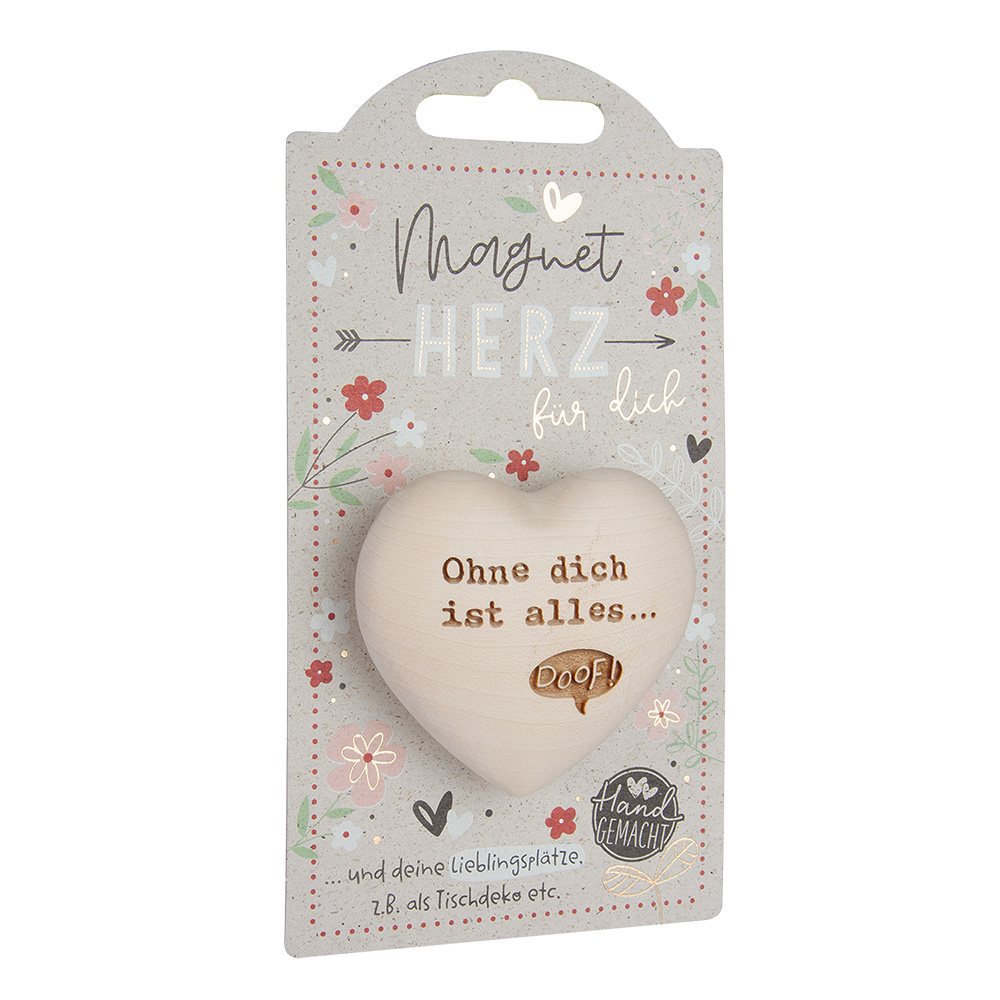 LovelyHearts - mit Magnet: "Ohne dich ist alles …" LovelyHearts - mit Magnet: "Ohne dich ist alles …"