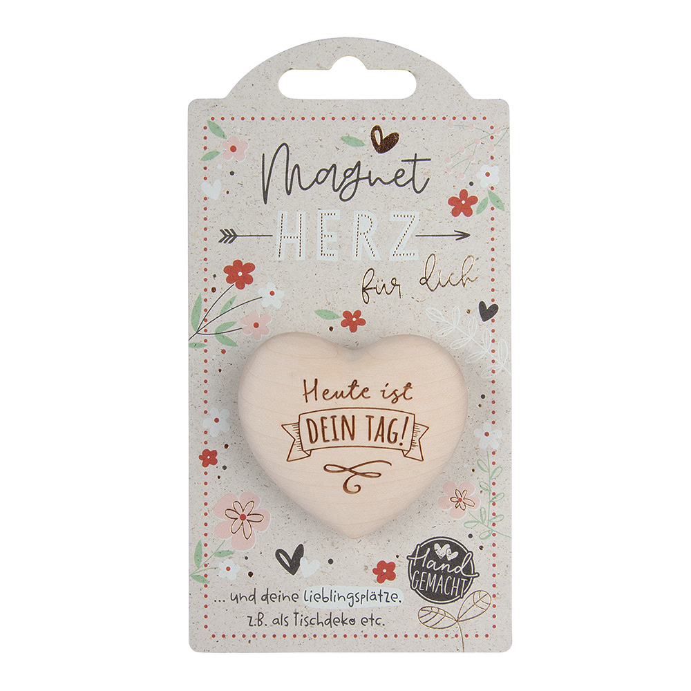 LovelyHearts - mit Magnet: "Heute ist dein Tag!" LovelyHearts - mit Magnet: "Heute ist dein Tag!"