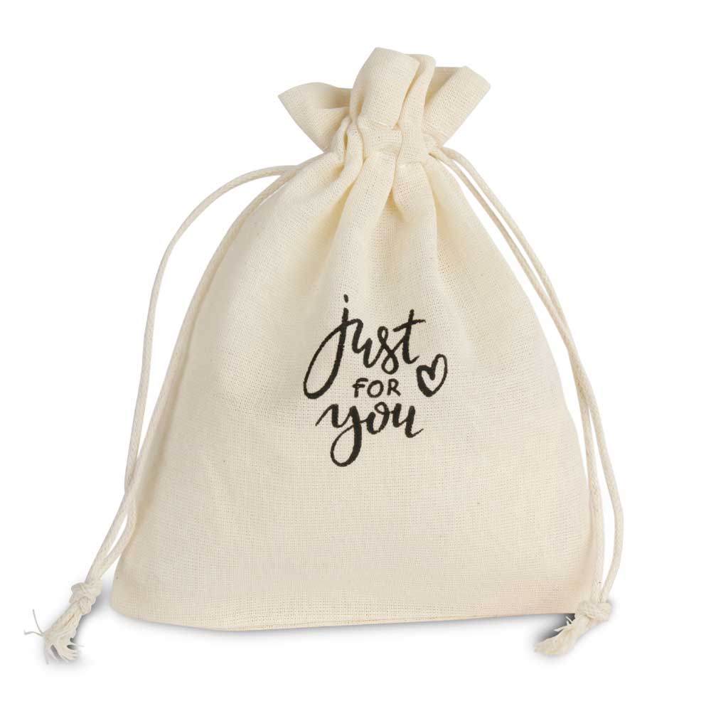 Baumwollsäckchen: "just for you"