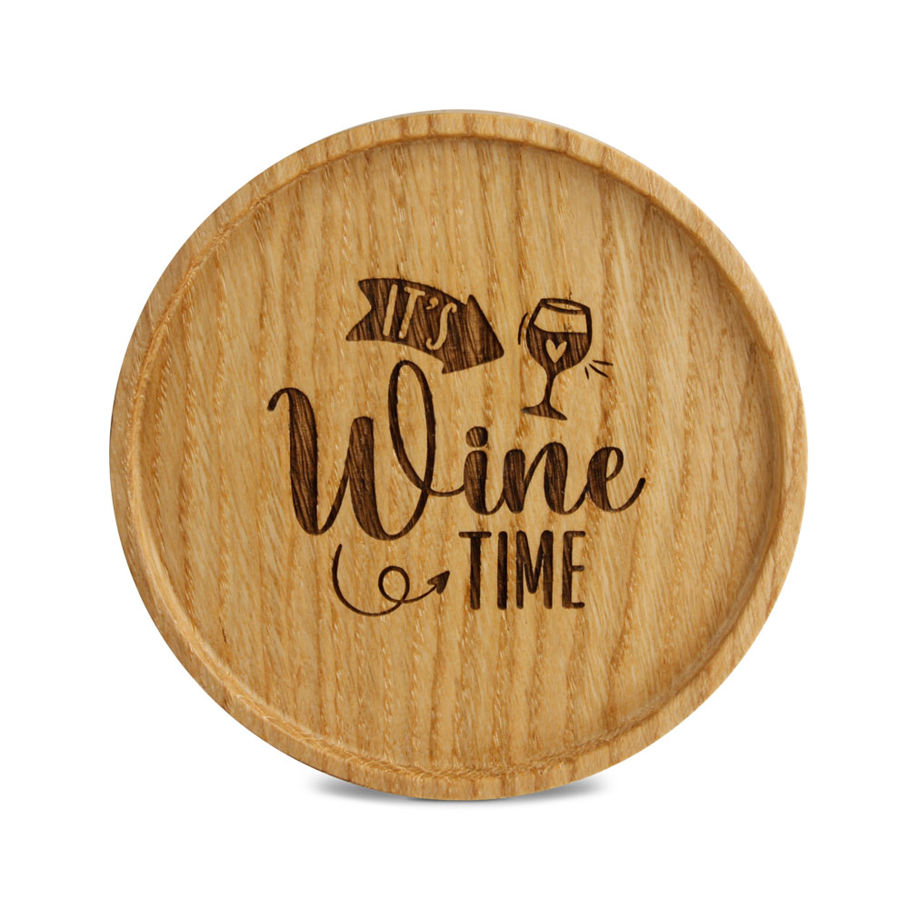 Untersetzer "It's Wine Time"