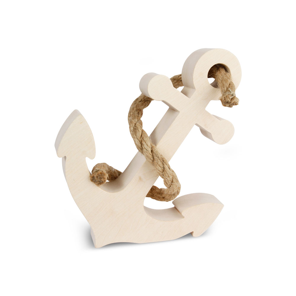 Anker aus Bergahorn mit Seil Anker aus Bergahorn mit Seil