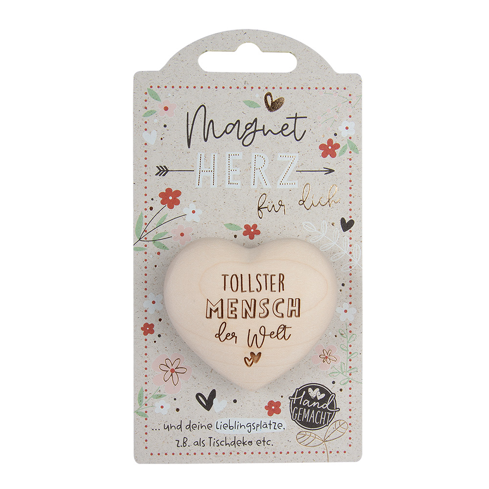 LovelyHearts - mit Magnet: "Tollster Mensch..." LovelyHearts - mit Magnet: "Tollster Mensch..."