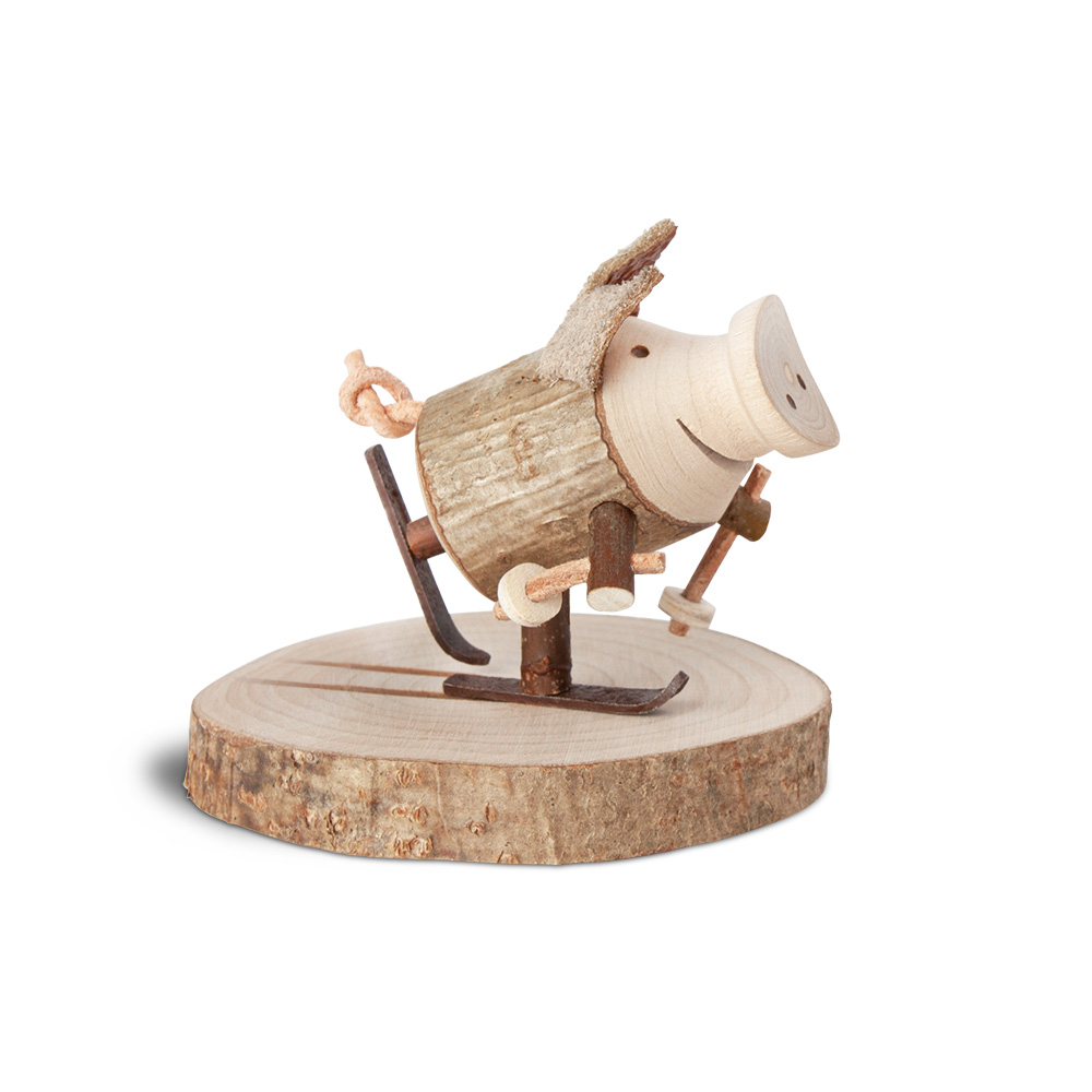 Glücksschweinchen Skilangläufer: "Glücklich..." Glücksschweinchen Skilangläufer: "Glücklich..."