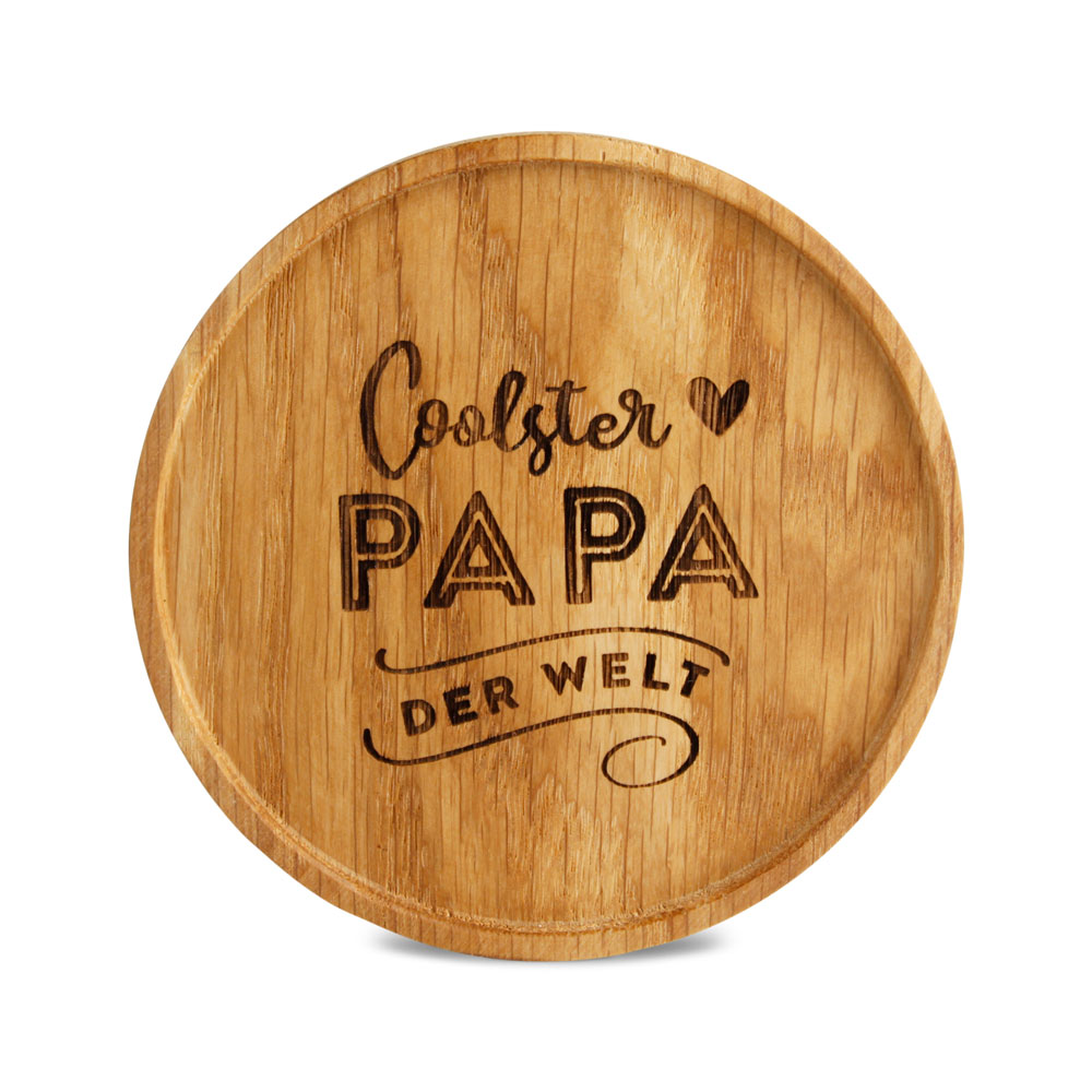 Untersetzer "Coolster Papa der Welt" Untersetzer "Coolster Papa der Welt"
