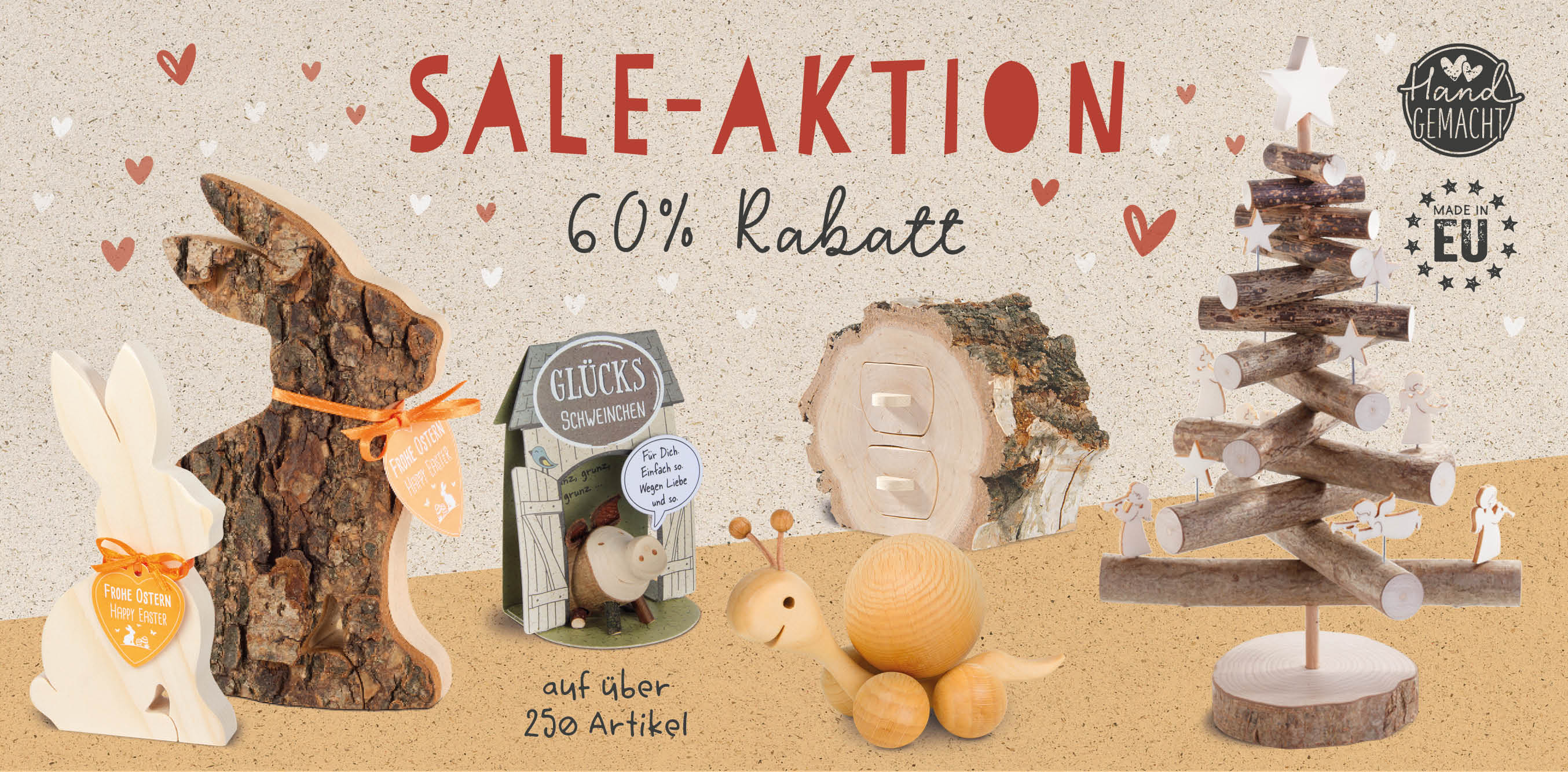 Sale-Aktion mit bis zu 60% Rabatt