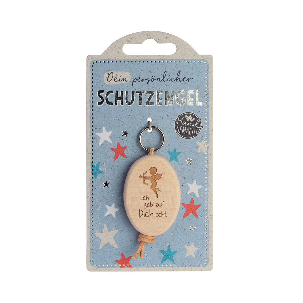 LuckyKeys: Oval "Ich geb auf Dich acht" LuckyKeys: Oval "Ich geb auf Dich acht"