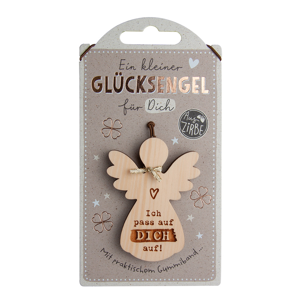 LuckyAngels - Engel aus Zirbe: "Ich pass auf..." LuckyAngels - Engel aus Zirbe: "Ich pass auf..."