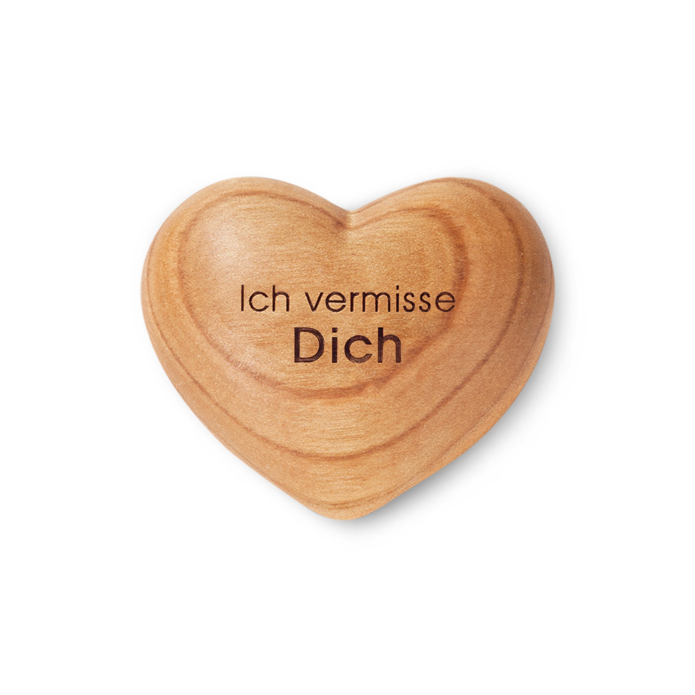 Herz symmetrisch Gr. 1: "Ich vermisse Dich" Herz symmetrisch Gr. 1: "Ich vermisse Dich"