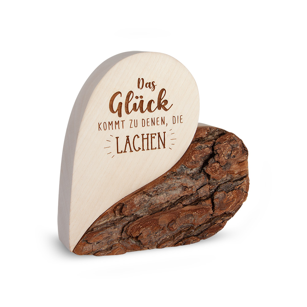 Rindenherz Yin-Yang Gr. 2: "Das Glück kommt..." Rindenherz Yin-Yang Gr. 2: "Das Glück kommt..."