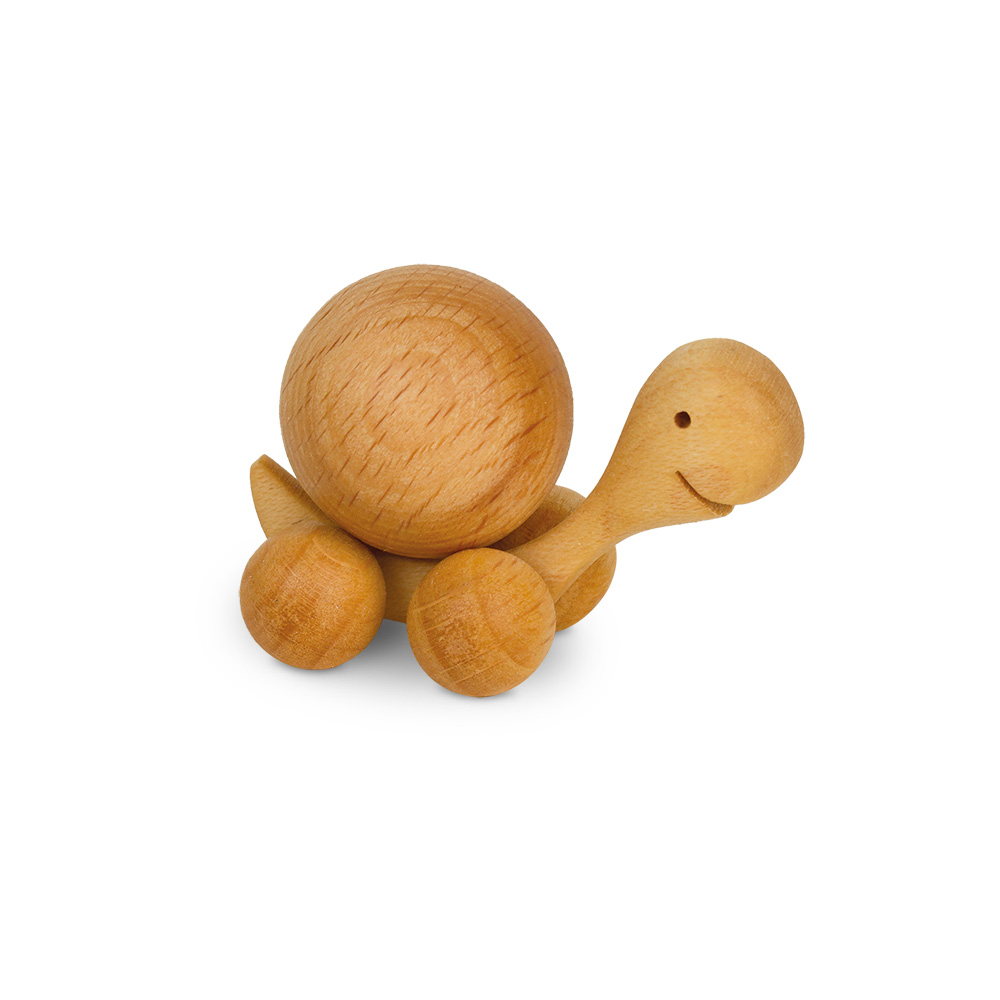 Rollie Schildkröte mit Buchenkugel 2 cm Rollie Schildkröte mit Buchenkugel 2 cm