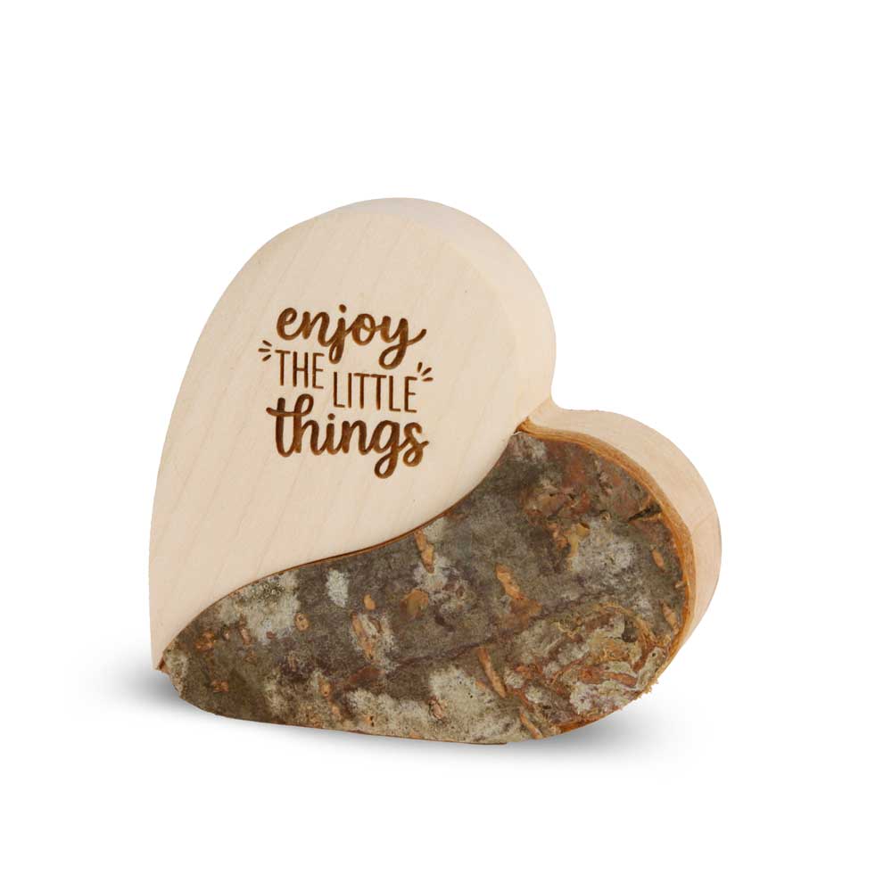 Rindenherz Yin-Yang Gr. 1: "enjoy the little ..."