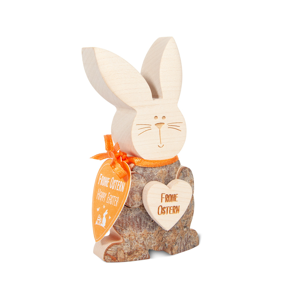 Osterhase mit Herz "Frohe Ostern" Osterhase mit Herz "Frohe Ostern"